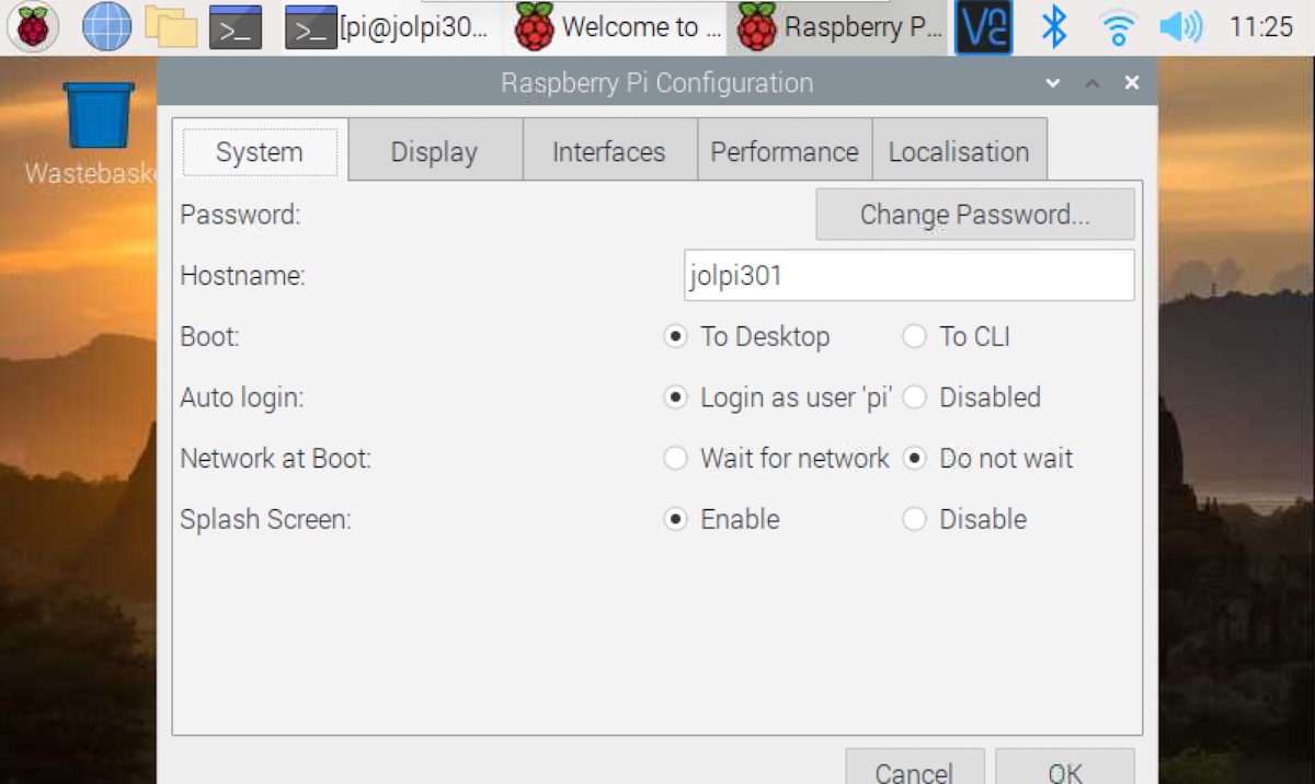 Raspberry Pi Configuration System