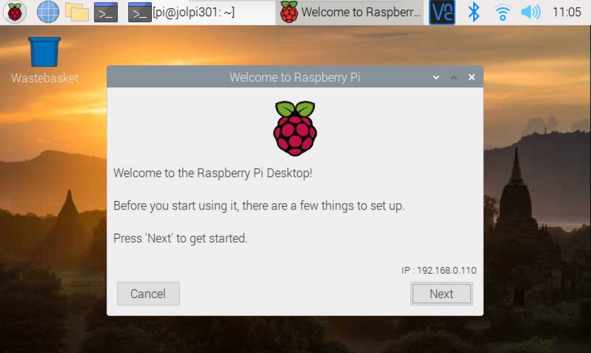 raspberry pi os default password