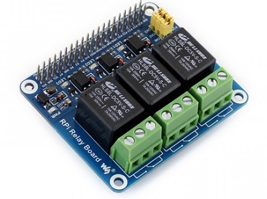Control electronics using a relay