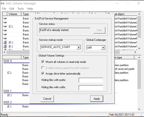 windows mounted SD card